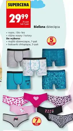 Biedronka Bielizna dziecięca E oferta
