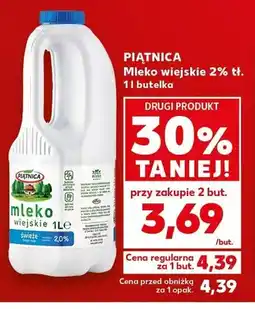 Kaufland Mleko wiejskie 2% tł. Piątnica oferta