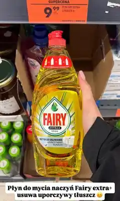 Biedronka Płyn do mycia naczyń Fairy Extra+ Citrus oferta