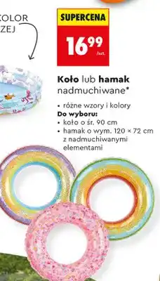 Biedronka Koło lub hamak nadmuchiwane oferta
