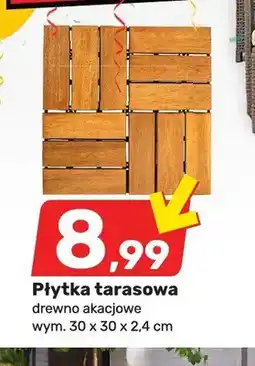 Bricomarche Płytka tarasowa drewno akacjowe wym. 30x30x2,4cm oferta