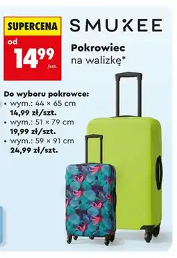 Biedronka Pokrowiec na walizkę SMUKEE wym.: 51x79cm oferta