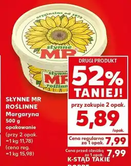 Kaufland Margaryna Słynne MR Roślinne oferta