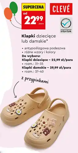Biedronka Klapki Cleve oferta
