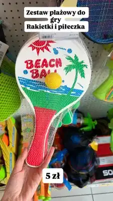 Dealz Zestaw plażowy do gry rakietki i piłeczka oferta