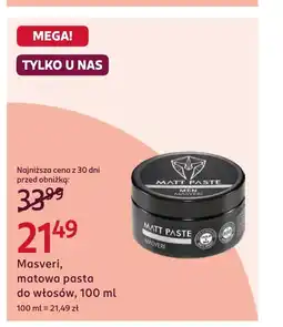 Rossmann Pasta do włosów Masveri oferta