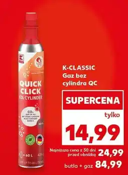 Kaufland Gaz bez cylindra QC K-CLASSIC oferta