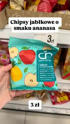 Dealz Chipsy jabłkowe o smaku ananasa Crispy Natural oferta