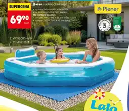 Biedronka Basen nadmuchiwany Plener z wygodnym oparciem 200x150x45cm oferta