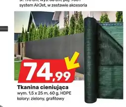 Bricomarche Tkanina cieniująca wym. 1,5x25m 60g HDPE oferta