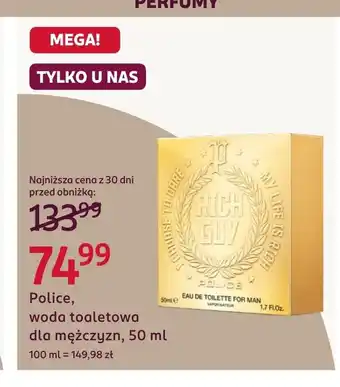 Rossmann Woda toaletowa dla mężczyzn Police oferta