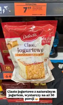 Biedronka Ciasto jogurtowe z naturalnym jogurtem Delecta Duża Blacha oferta