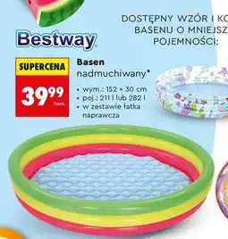 Biedronka Basen nadmuchiwany Bestway oferta