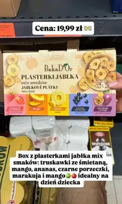 Biedronka Plasterki jabłka BakaD'Or truskawki ze śmietaną oferta