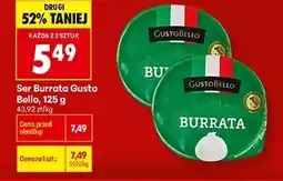 Biedronka Ser burrata GustoBello oferta