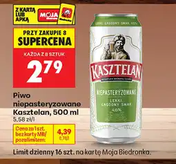 Biedronka Piwo Kasztelan oferta