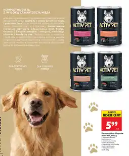 Biedronka Karma mokra dla psów Activ Pet oferta