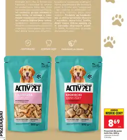 Biedronka Przysmak dla psów Activ Pet ciasteczka oferta