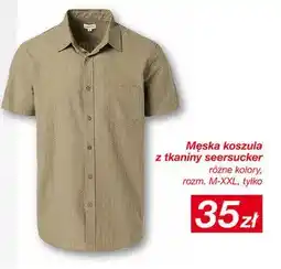 KiK Męska koszula z tkaniny seersucker oferta