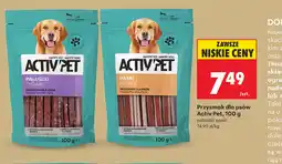 Biedronka Przysmak dla psów Activ Pet, 100 g paluszki, paski oferta