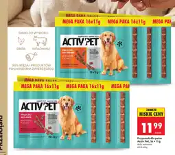 Biedronka Przysmak dla psów Activ Pet, 16 x 11 g drób, wołowina oferta