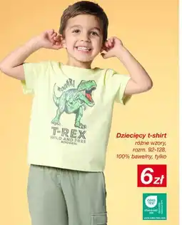 KiK Dziecięcy t-shirt różne wzory, rozm. 92-128, 100% bawełny oferta