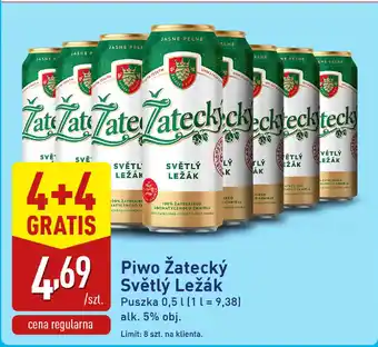 Piwo Žatecký Světlý Ležák