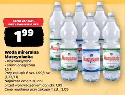 Netto Woda mineralna Muszynianka oferta