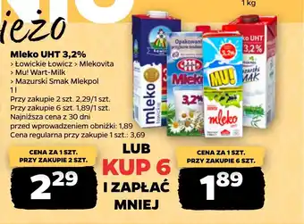 Netto Mleko UHT 3,2% oferta