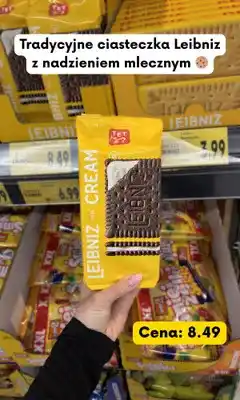 Kaufland Ciasteczka z nadzieniem mlecznym Leibniz Cream Milk oferta