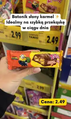 Kaufland Batonik słony karmel Minions & Monsters oferta
