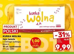 Kaufland Jaja świeże z wolnego wybiegu klasa L Kurka Wolna oferta