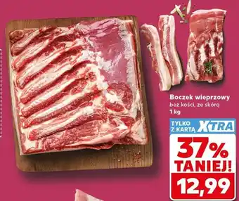 Kaufland Boczek wieprzowy bez kości ze skórą oferta