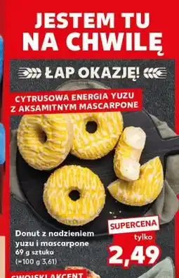 Kaufland Donut z nadzieniem yuzu i mascarpone oferta
