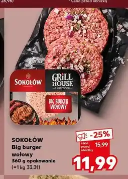 Kaufland Big burger wołowy Sokołów oferta