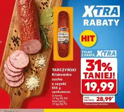 Kaufland Krakowska sucha z szynki Tarczyński oferta