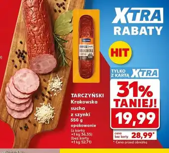 Kaufland Krakowska sucha z szynki Tarczyński oferta