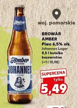 Kaufland Piwo Browar Amber Johannes Lager 6,5% alk oferta