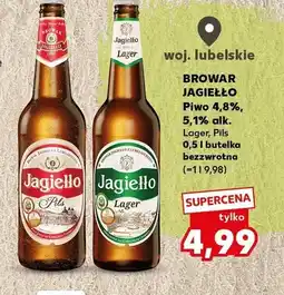 Kaufland Piwo Browar Jagiełło Pils 4,8% alk oferta