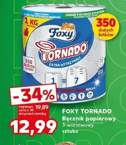 Kaufland Ręcznik papierowy Foxy Tornado 3-warstwowy oferta
