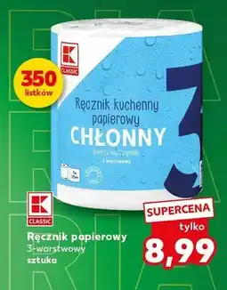 Kaufland Ręcznik papierowy K-Classic 3-warstwowy oferta