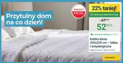 ERLI Kołdra letnia 200x220cm – lekka i antyalergiczna oferta