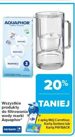 Carrefour Wszystkie produkty do filtrowania wody marki Aquaphor oferta
