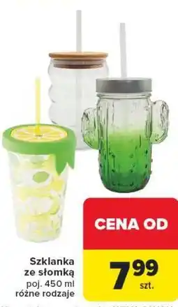 Carrefour Szklanka ze słomką oferta