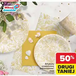 Carrefour Artykuły urodzinowe jednorazowe PAW oferta