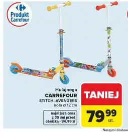 Carrefour Hulajnoga CARREFOUR STITCH, AVENGERS koła ø 12 cm oferta