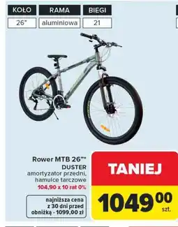 Carrefour Rower MTB 26 DUSTER oferta