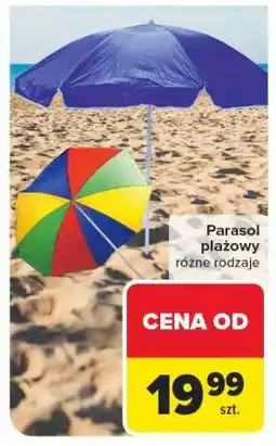 Carrefour Parasol plażowy różne rodzaje oferta