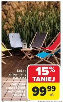 Carrefour Leżak drewniany BAHAMA oferta