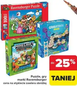 Carrefour Puzzle, gry marki Ravensburger oferta